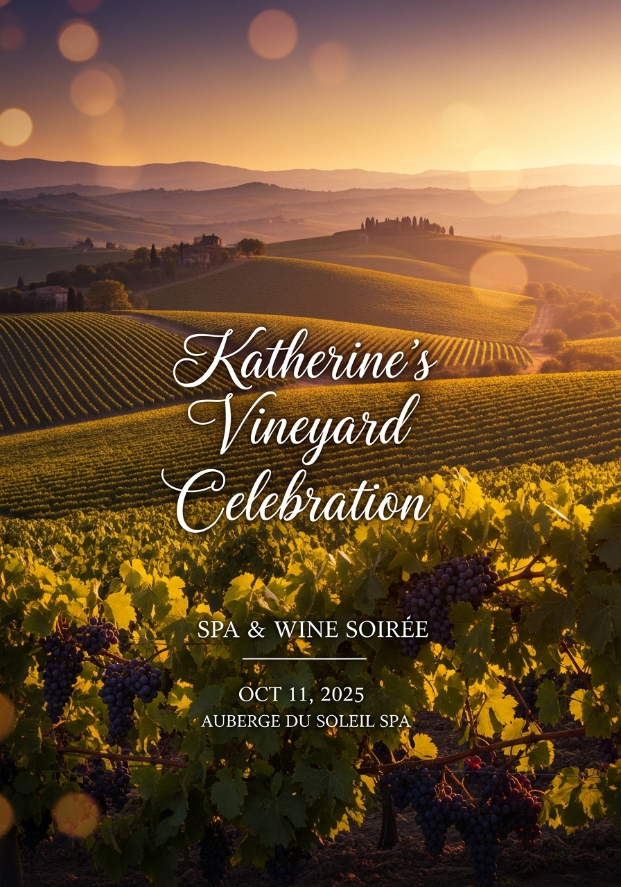 Vineyard Vitality: Katherine's 45th Birthday Wine Country Spa