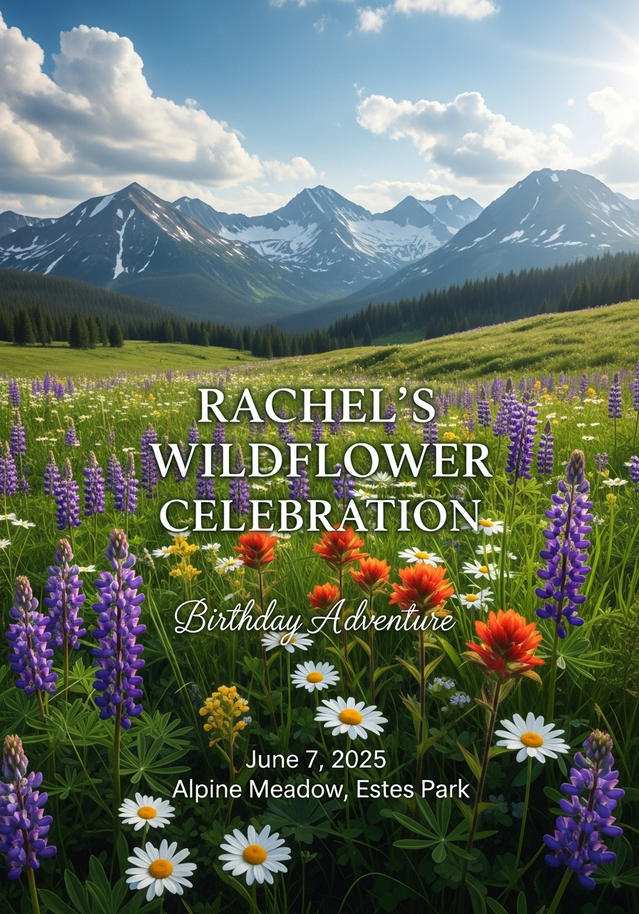 Wildflower Meadow Birthday Picnic