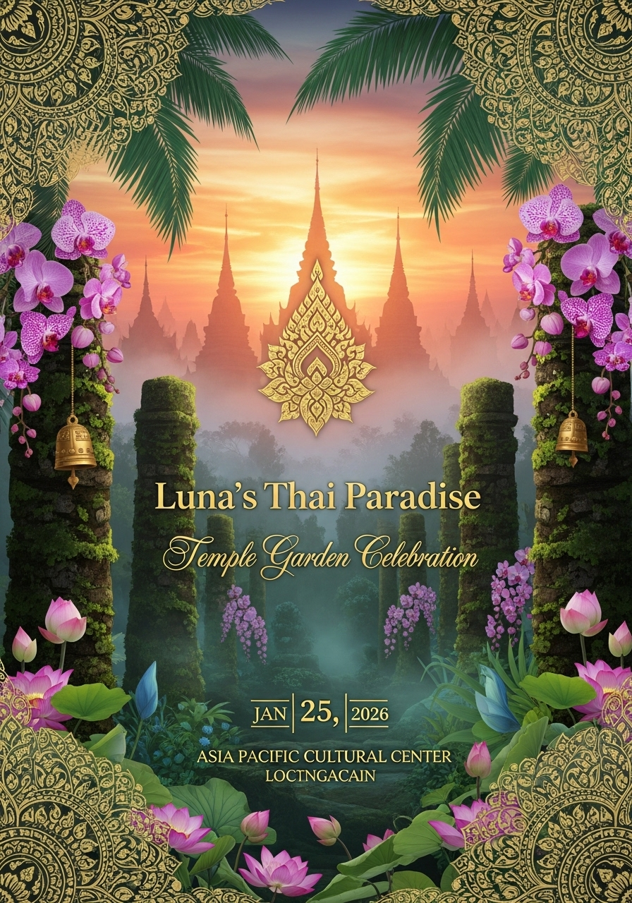Thai Paradise: Luna's 26th Temple Garden Party