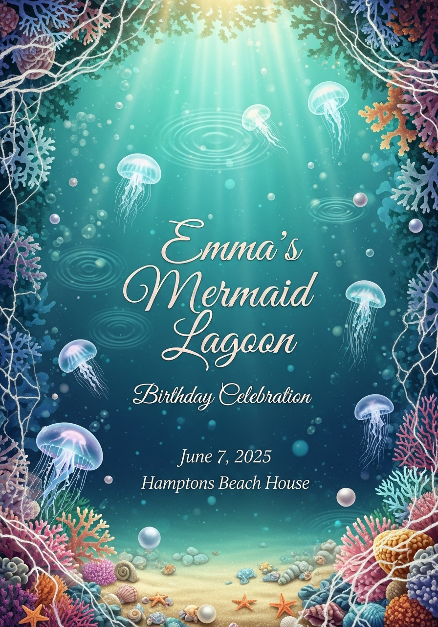 Mermaid's Lagoon Birthday Celebration