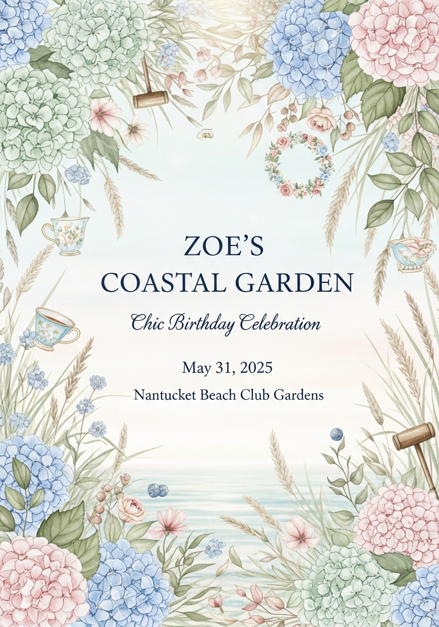Coastal Chic Garden Party