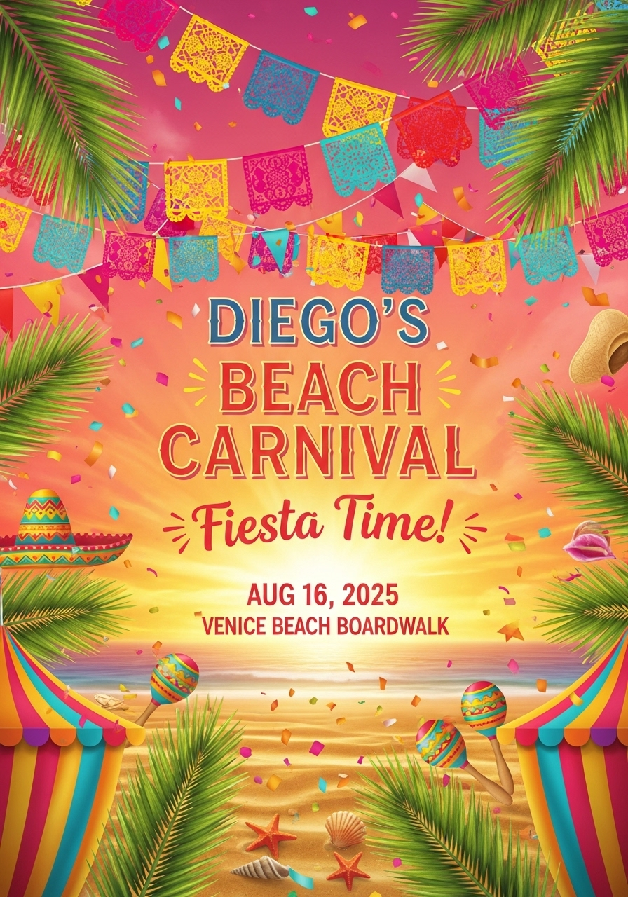 Beach Fiesta Birthday Carnival