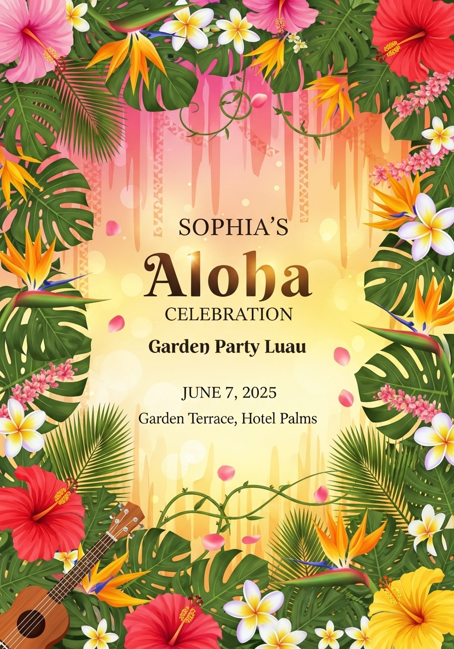 Sophia's Aloha Spirit Birthday Celebration