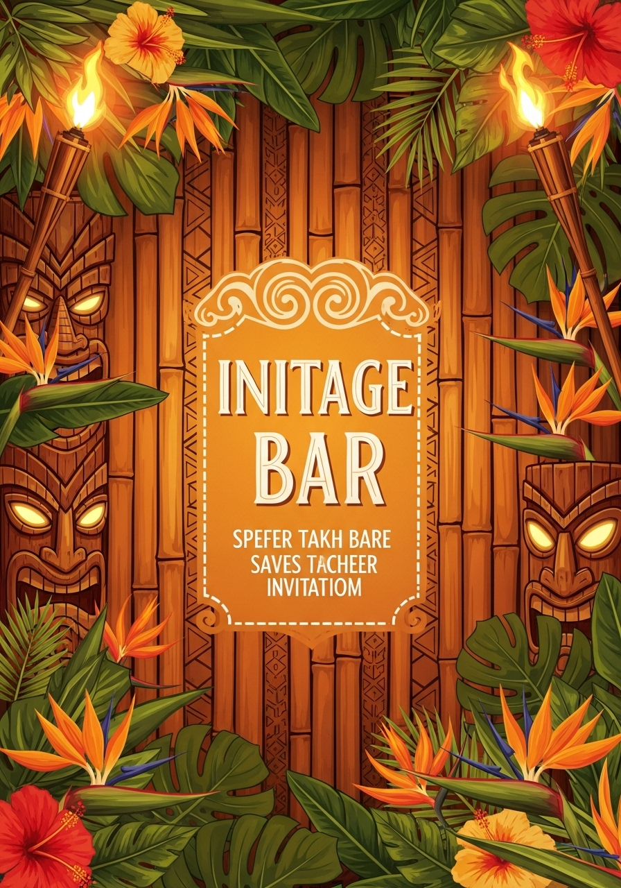 Derek's Tiki Bar Birthday Bash