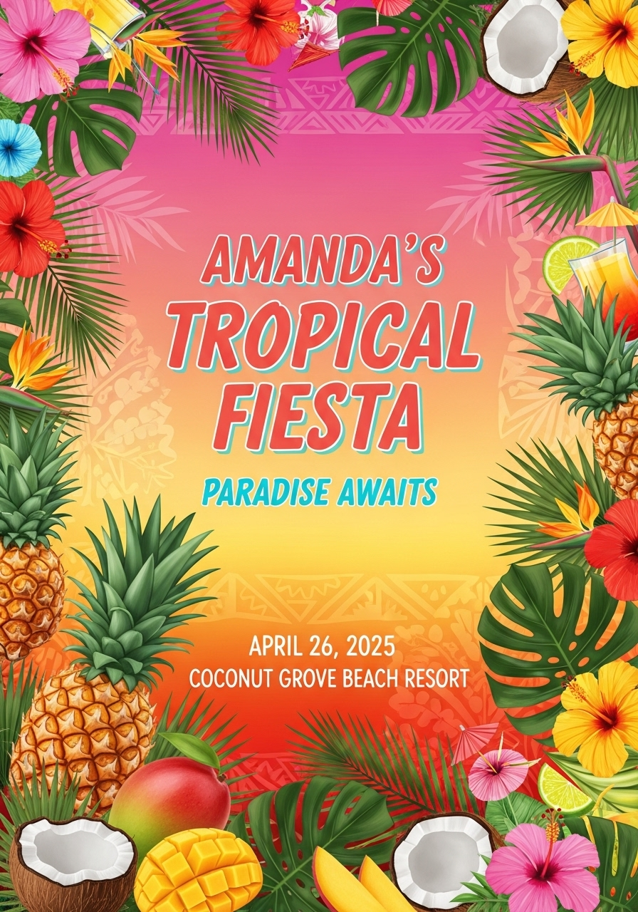 Amanda's Tropical Tropicana Birthday Fiesta