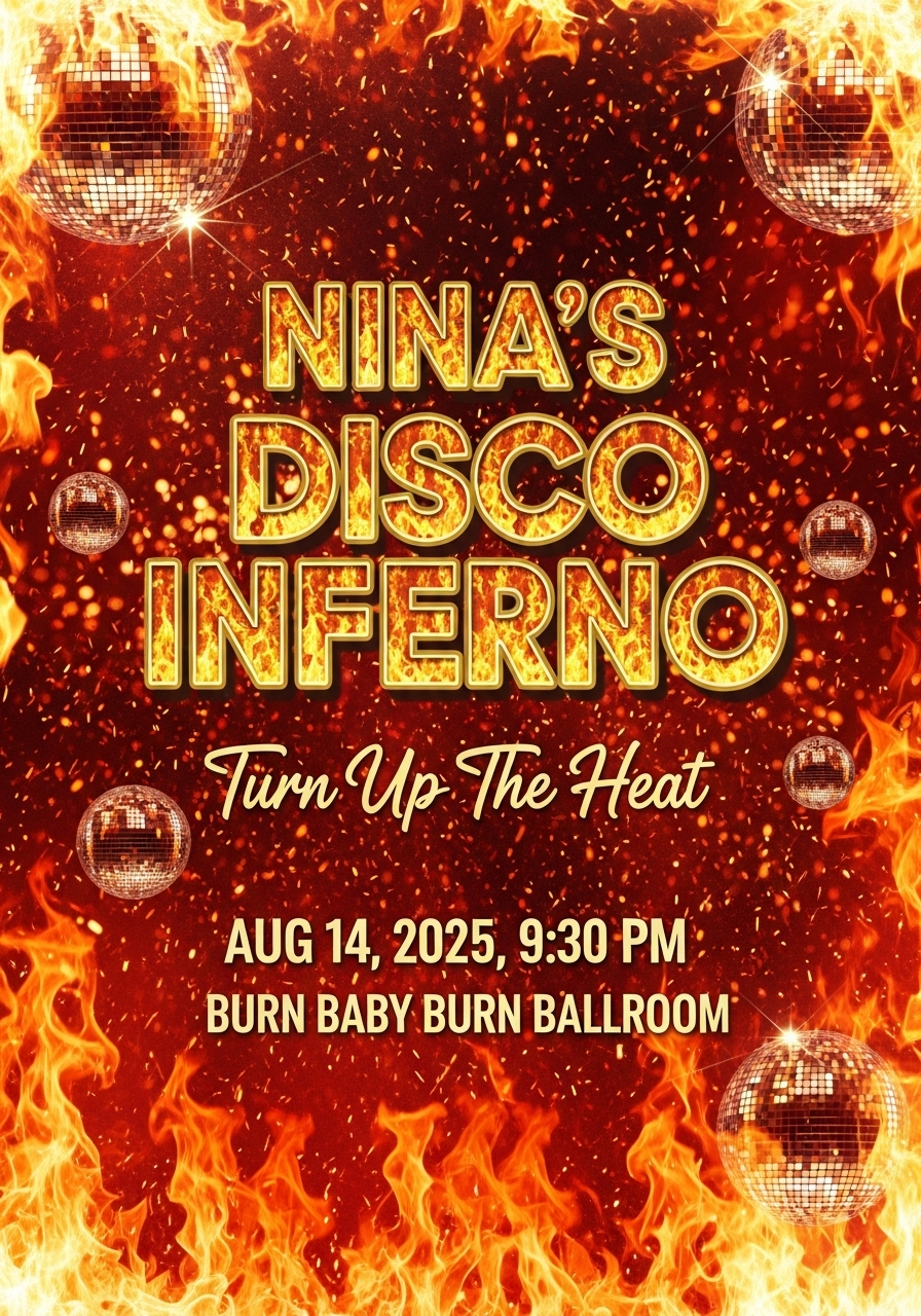 Disco Inferno 26th Birthday Party