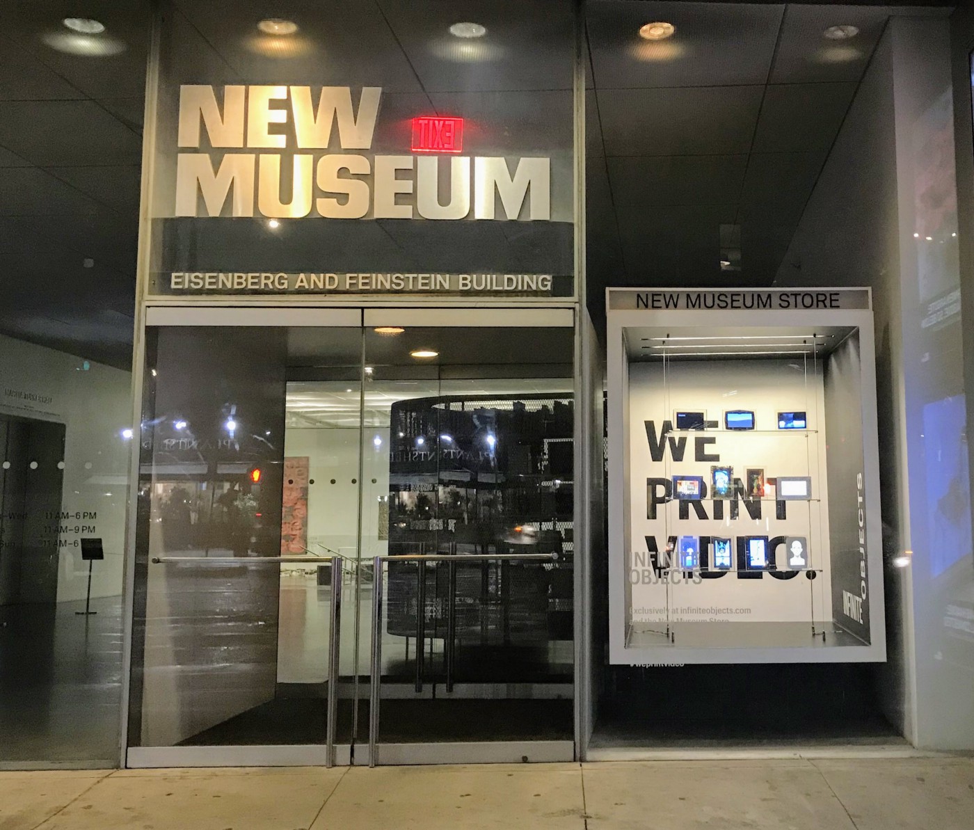 Facade of New Museum featuring Infinite Objects