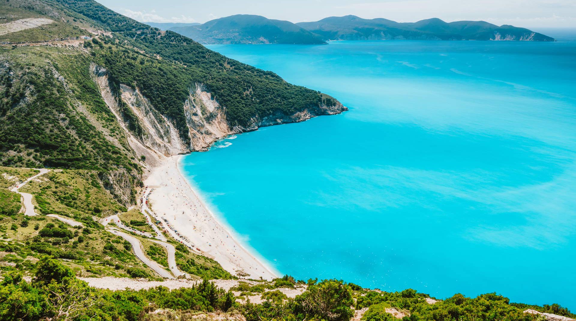 Myrtos Beach in Kefalonia