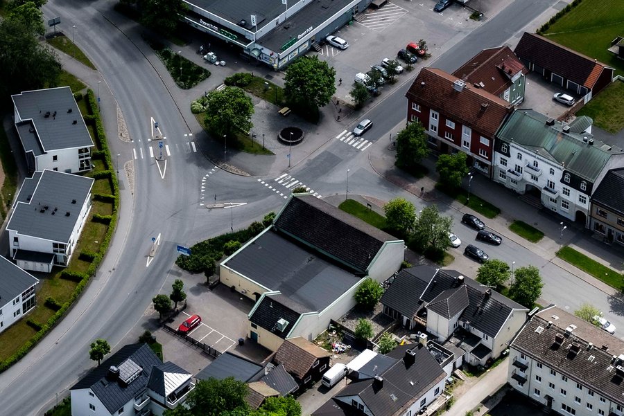 Storgatan-Odengatan flygfoto