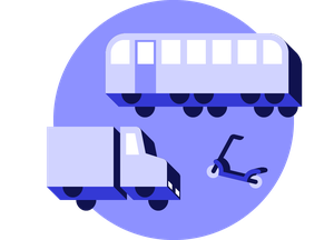 Transport och logistik – ikon