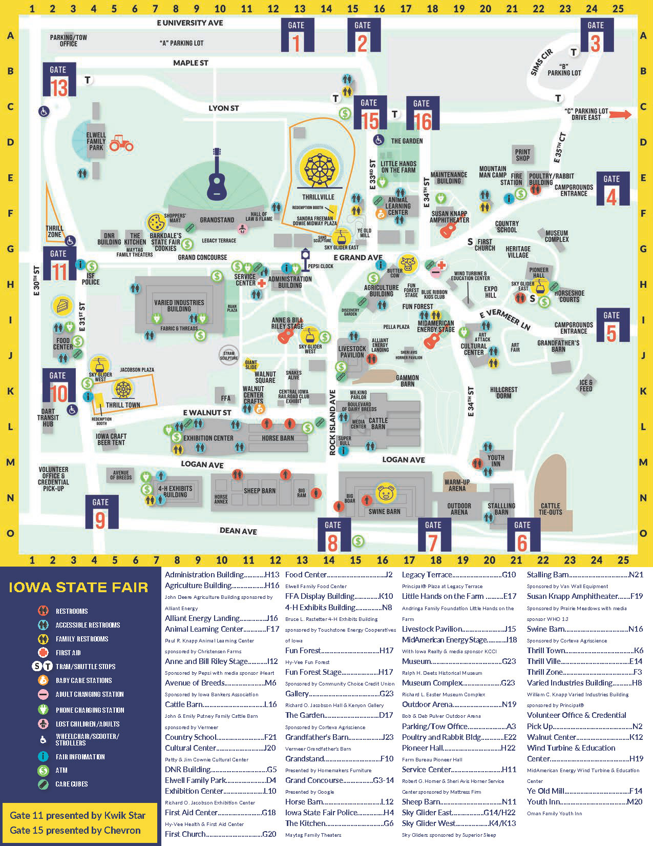 iowa state university campus map