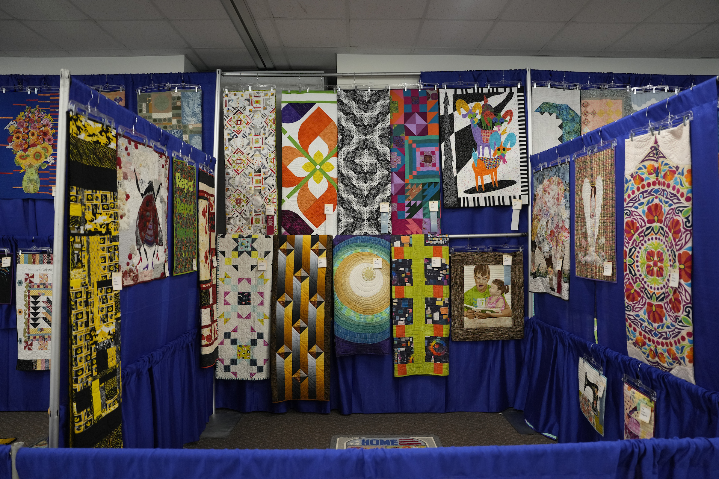 Fabric and Threads display