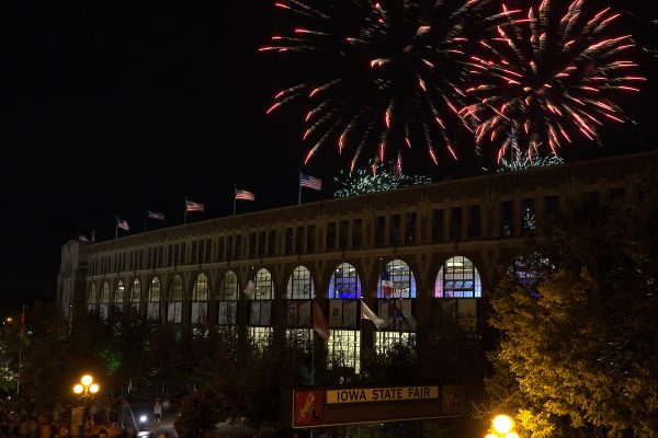 Grandstand fireworks