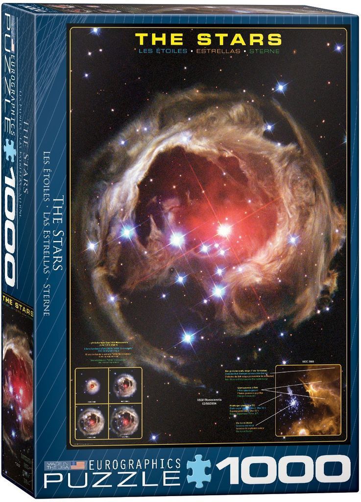 A deep space telescope photograph of the V838 Monocerotis star showing a glowing nebula of expanding light echoes.