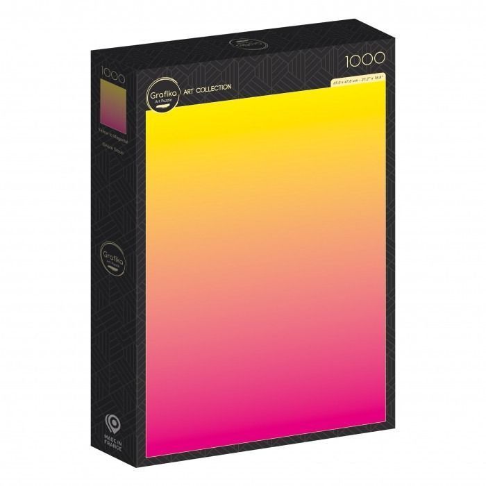 A smooth vertical gradient transitioning from bright yellow at the top to vibrant magenta at the bottom.