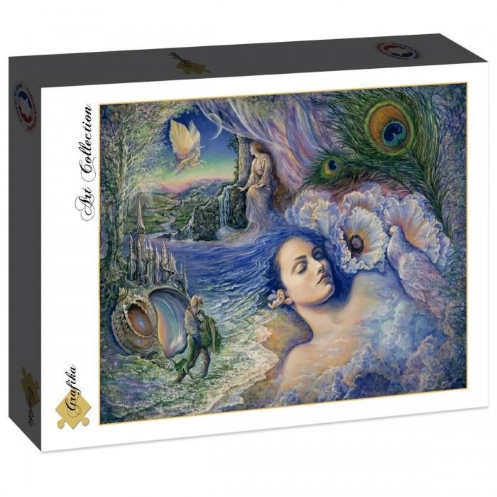A surreal fantasy painting featuring a woman