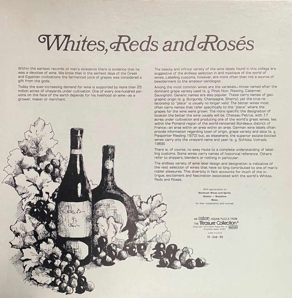 Whites, Reds and Rosés