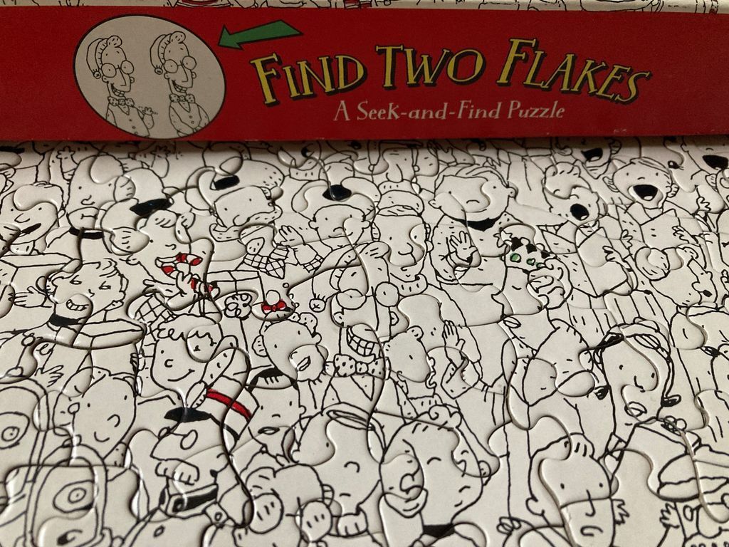 Find Two Flakes - A Seek-and-Find Puzzle