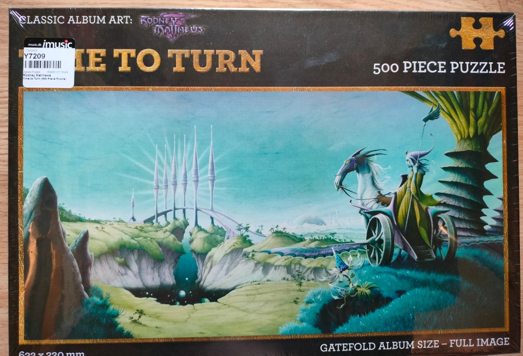 A surreal fantasy illustration of an elven-like figure in a chariot crossing a bridge toward glowing white spires.