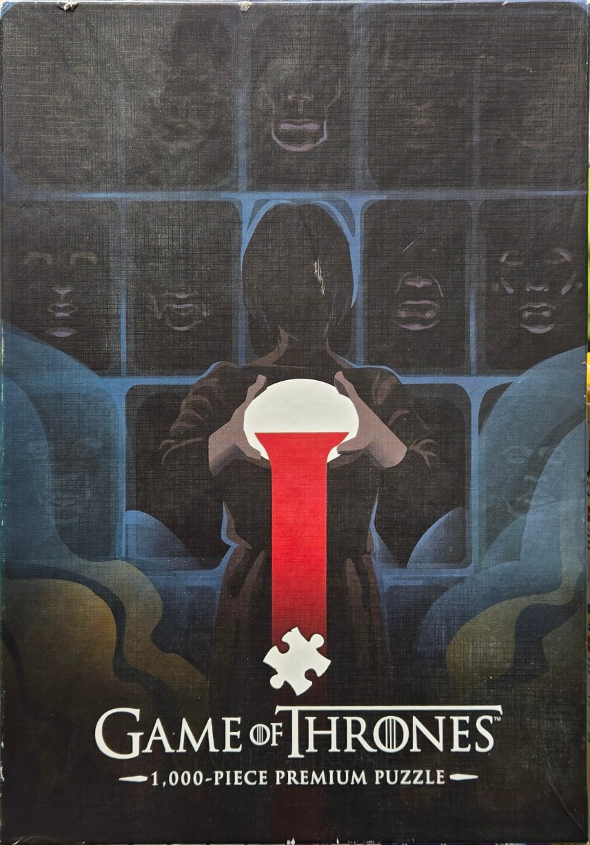 A minimalist graphic illustration of a dark, hooded figure holding a white bowl with red liquid dripping down.