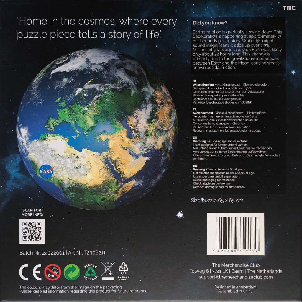 Round Puzzle Earth