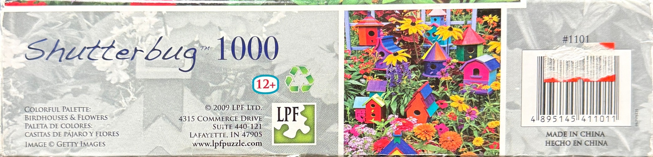 Colorful Palette: Birdhouse & Flowers