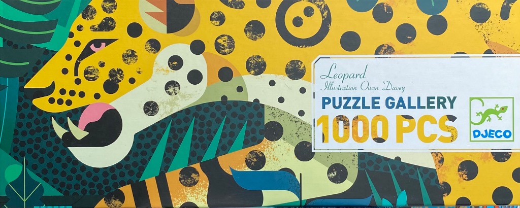 Stylized graphic illustration of a leopard