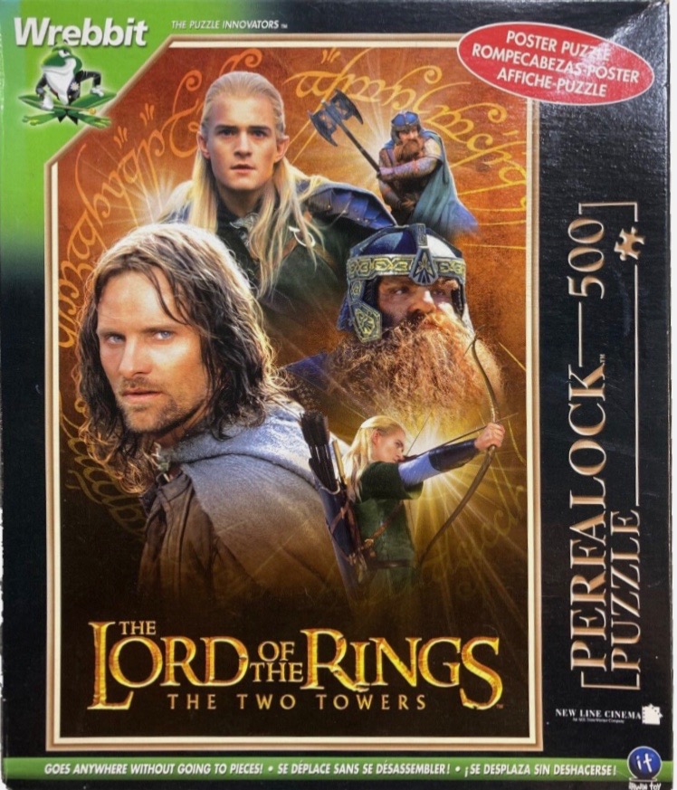 Main characters from The Lord of the Rings: The Two Towers in a montage poster