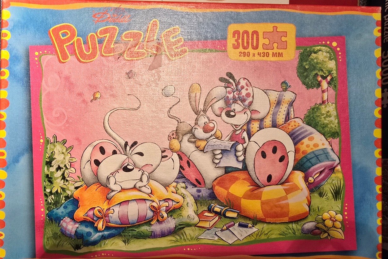 Cartoon illustration of three mice in white egg-shaped shells relaxing in a whimsical garden setting.
