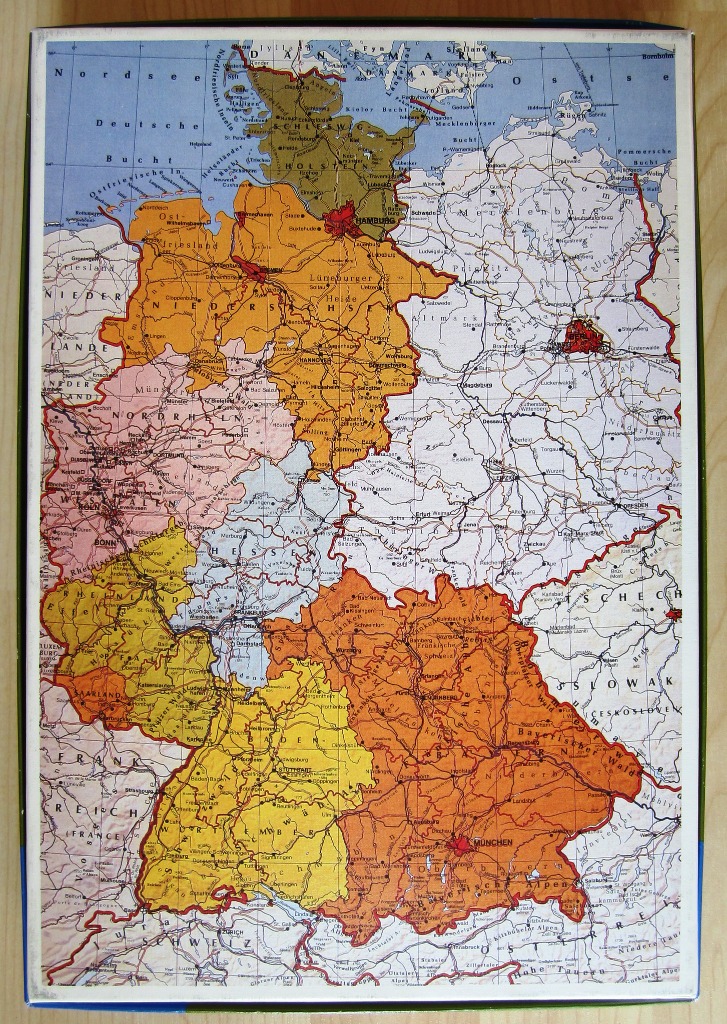 Deutschlandkarte geographisch + politisch