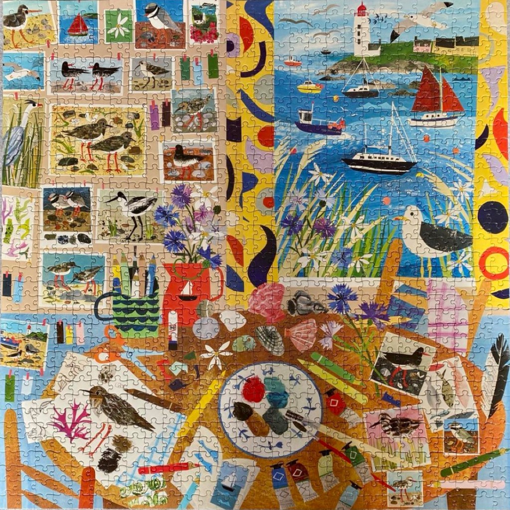 An illustration of a coastal artist