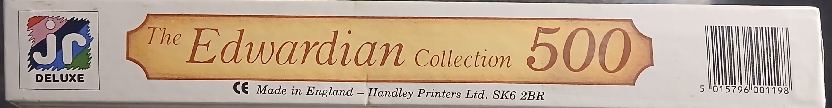 The text The Edwardian Collection 500 on a light background