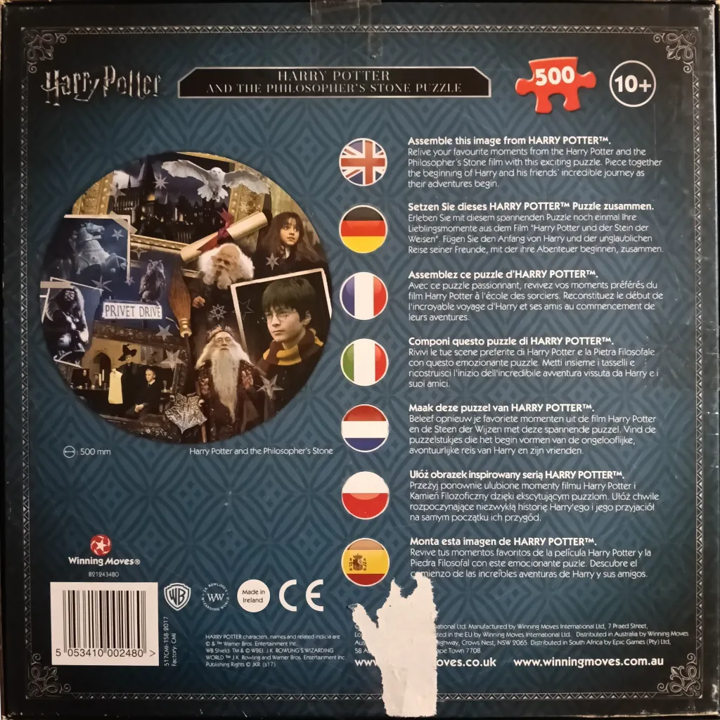 Collage of scenes from Harry Potter and the Philosopher's Stone