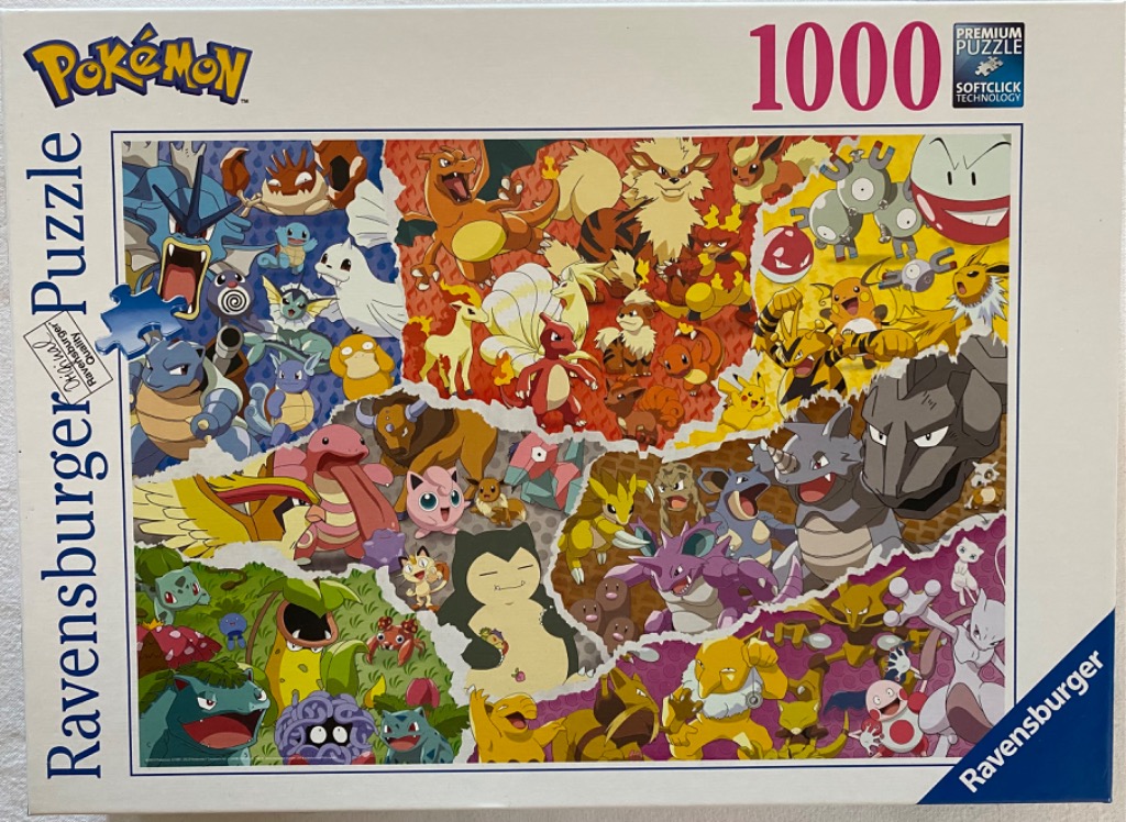 A collage of many different Pokemon characters arranged by color regions.