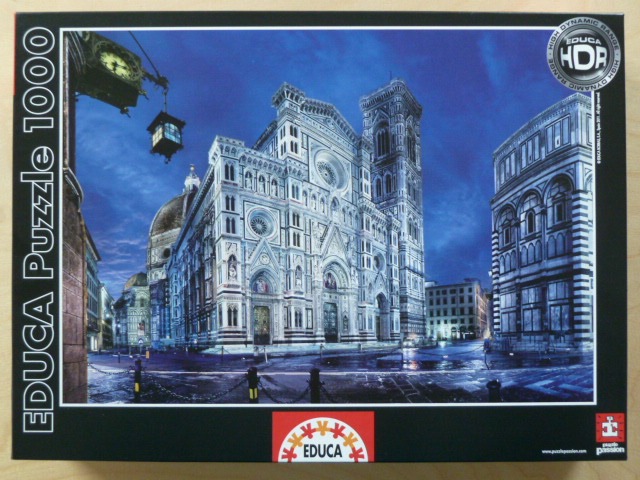 The Cathedral of Santa Maria del Fiore in Florence at twilight.