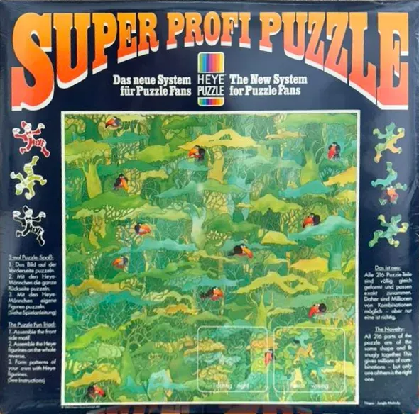 Illustrated dense jungle scene with multiple toucans perched on varied leafy branches.