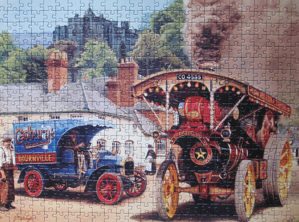 Painting of a vintage Cadbury