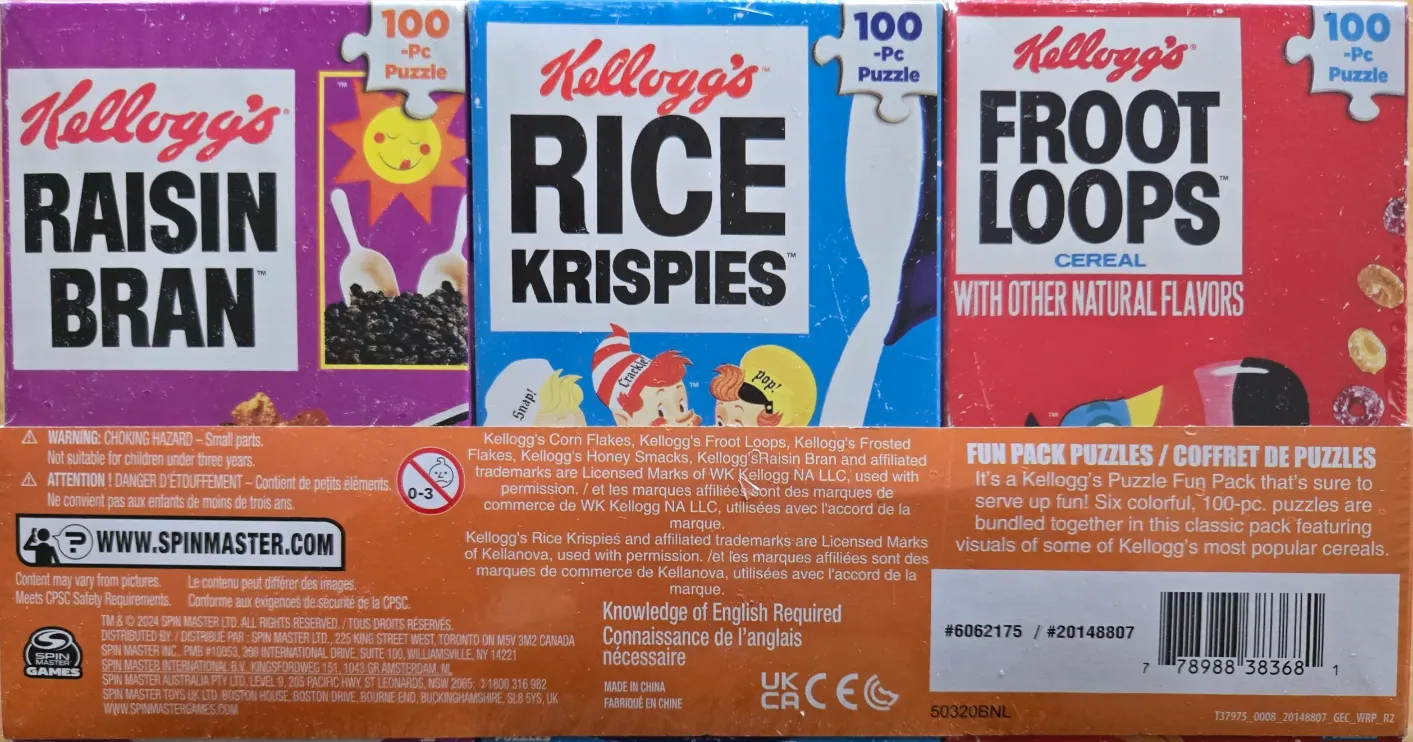 Kellogg’s Fun Pack Puzzles