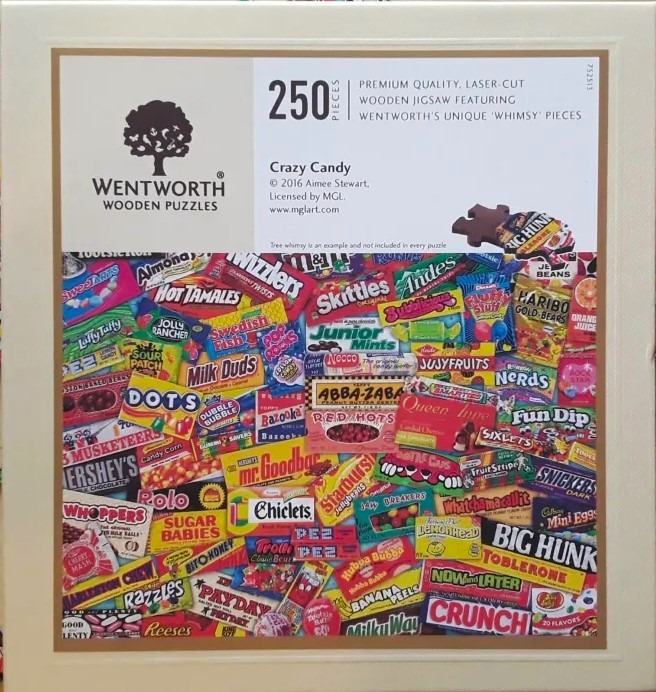 A dense, vibrant collage of dozens of iconic American candy wrappers and boxes.