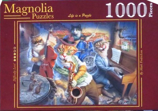 A lively jazz band of anthropomorphic cats playing instruments in an urban alleyway.