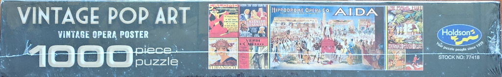 Collage of vintage opera posters in various styles and colors