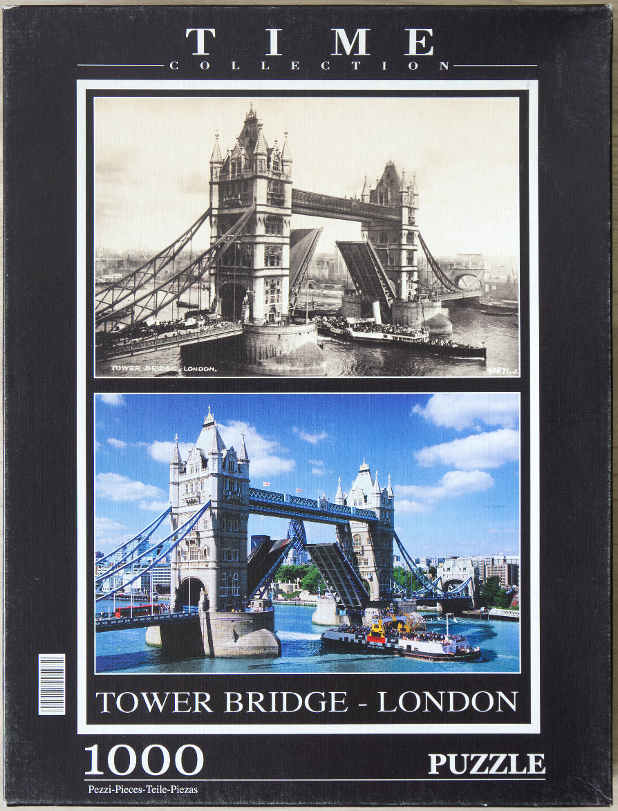 Two images of London