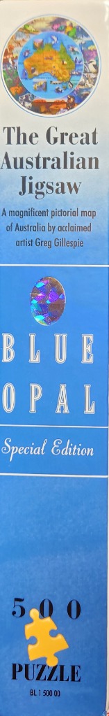 Pictorial map of Australia, special edition Blue Opal jigsaw.