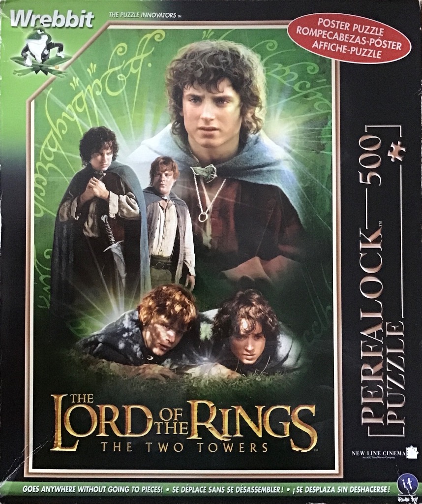 Collage of characters from The Lord of the Rings: The Two Towers featuring Frodo and Sam
