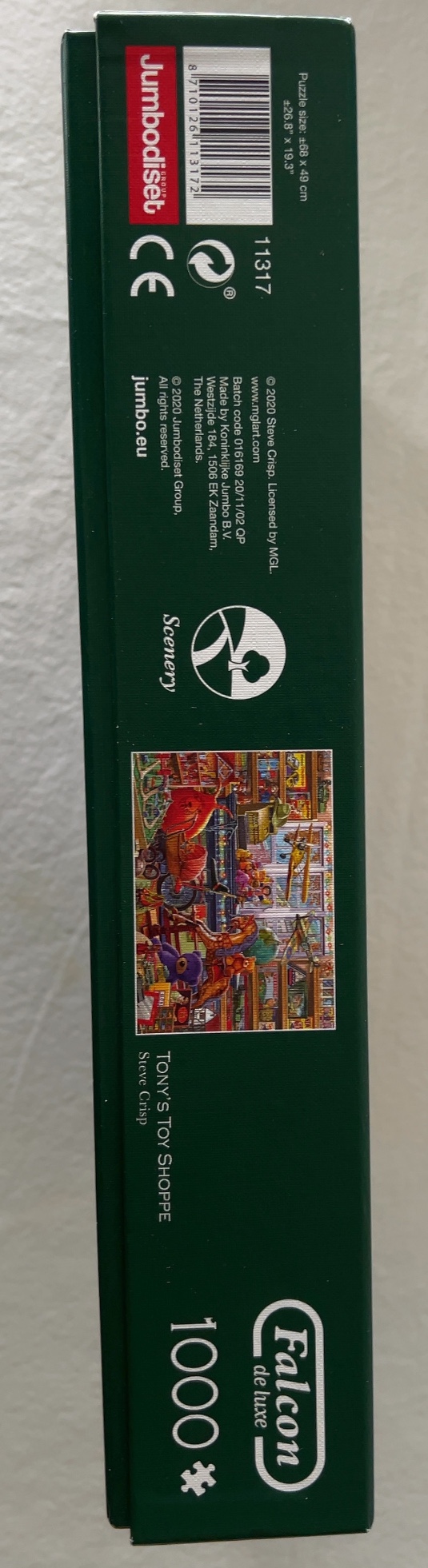 Green box with "Tony