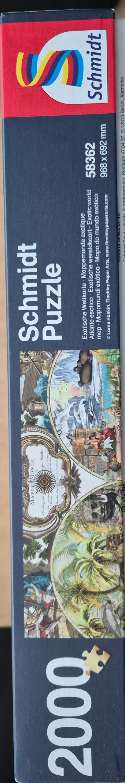 Exotische Weltkarte