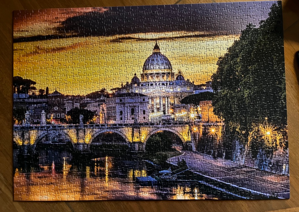 A twilight view of St. Peter