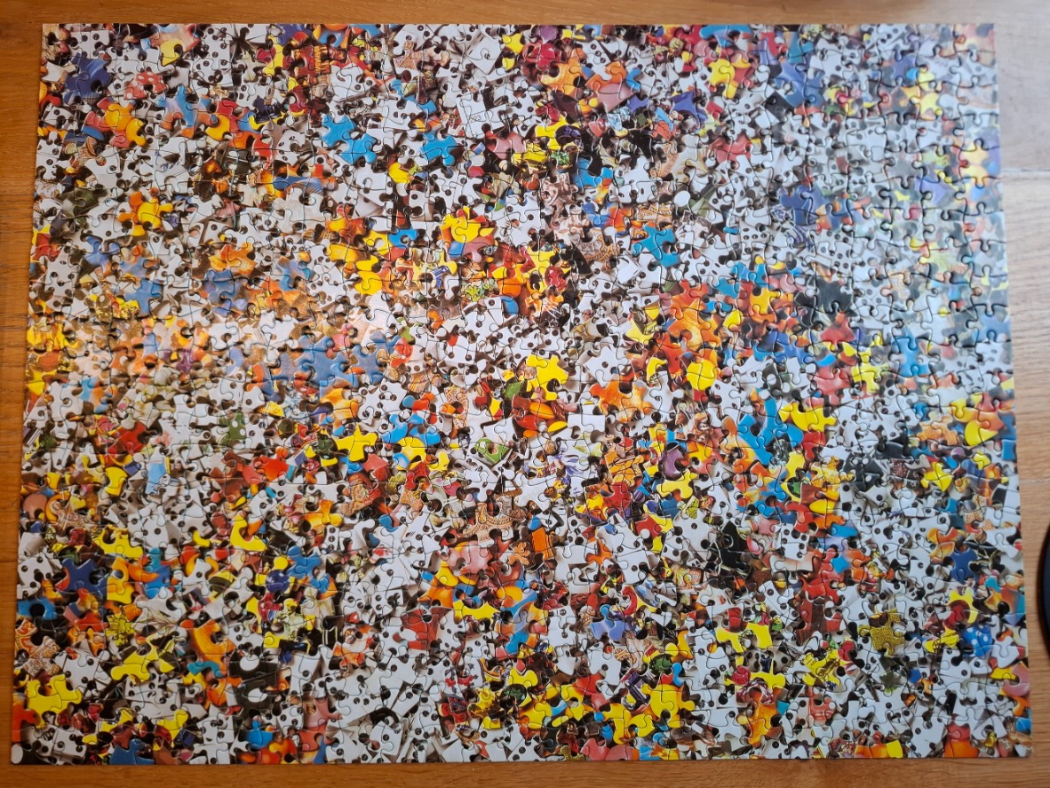A dense, vibrant collage of hundreds of colorful cartoon characters and icons.