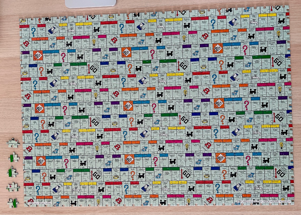 Monopoly board pattern with 