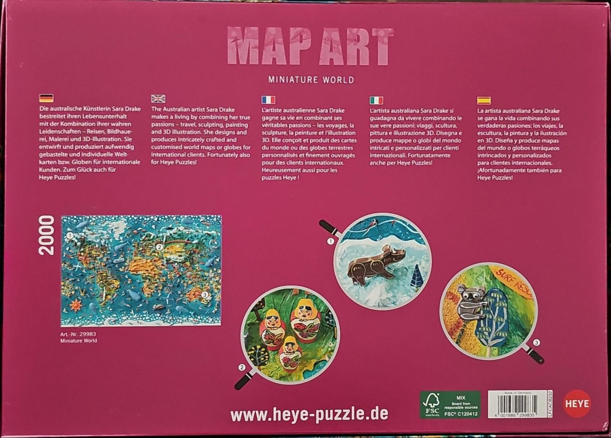 A whimsical map illustration featuring stylized animals and landmarks, with three magnifying glass insets showing details.